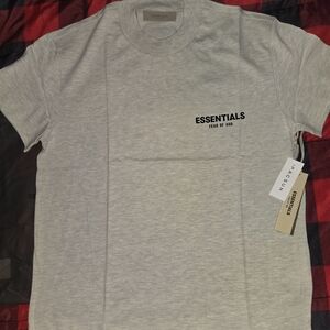 Fear of God Essentials Light Gray Tee